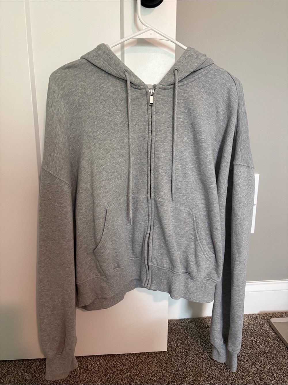 Old Navy Gray Zip Up Hoodie